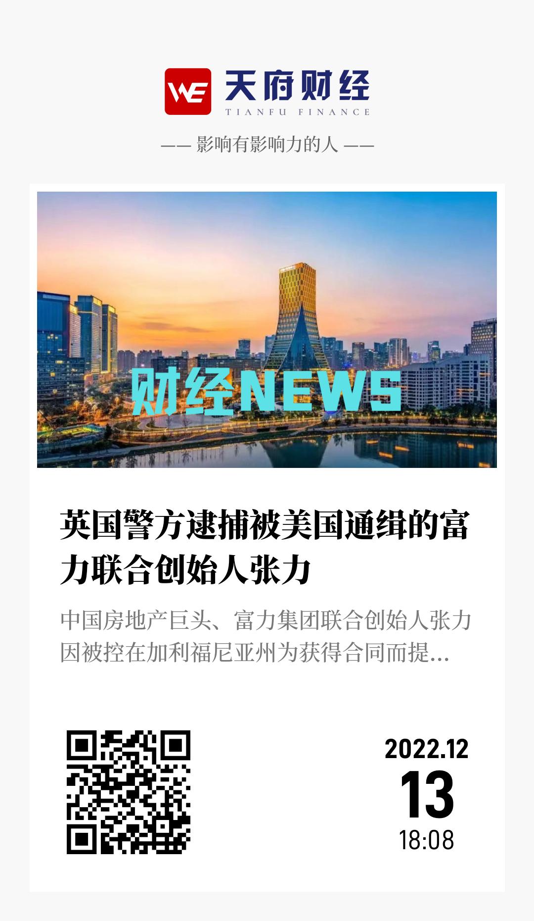 英国警方逮捕被美国通缉的富力联合创始人张力 - 海报